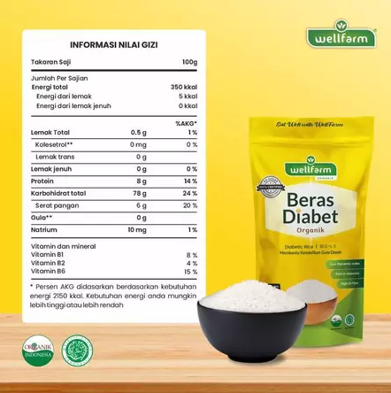 WellFarm Beras Amazinc Organik 1Kg Food Rice